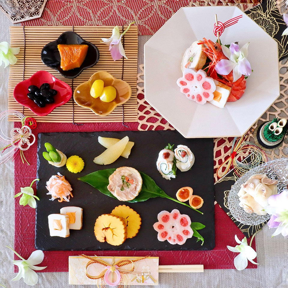 「記憶に残る食事」部門　yukako さんの作品「新年を祝って」
